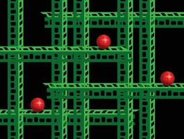 géométrique forme construction dans vert et rouge Couleur pour Contexte conception, toile de fond. vecteur
