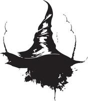 Halloween noir vecteur art, araignée, sorcière , chapeau, fantôme