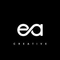 ea lettre initiale logo conception modèle vecteur illustration