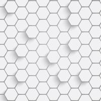 Fond d&#39;hexagone en papier avec ombres portées. Illustration vectorielle vecteur