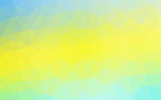 couverture polygonale abstraite de vecteur vert clair, jaune.