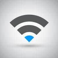 Réseau Wifi, icône de la zone Internet vecteur