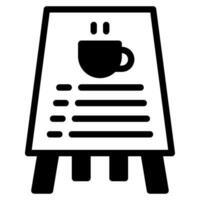 café signe icône vecteur