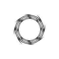 cercle bague tourbillon abstrait logo vecteur