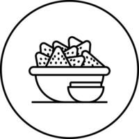 icône de vecteur de nachos