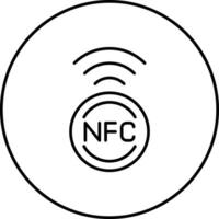 nfc vecteur icône