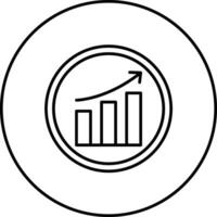 en augmentant cercle processus vecteur icône