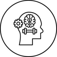 cerveau formation vecteur icône