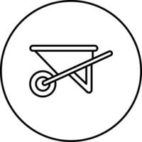 icône de vecteur de brouette