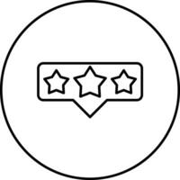 étoile évaluation vecteur icône
