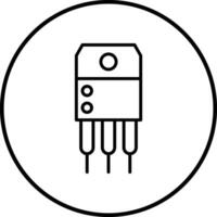 icône de vecteur de transistor