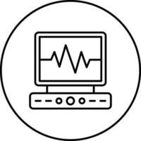 icône de vecteur d'électrocardiogramme