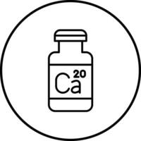 calcium vecteur icône