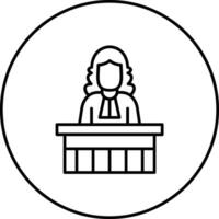 icône de vecteur de magistrat