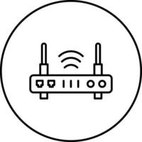 icône de vecteur de routeur sans fil