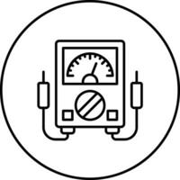 icône de vecteur de voltmètre