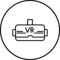 icône de vecteur de réalité virtuelle