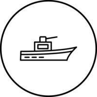 armée navire vecteur icône