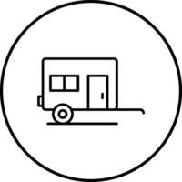 icône de vecteur de caravane