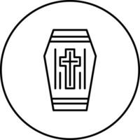 icône de vecteur de cercueil
