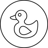 caoutchouc canard vecteur icône
