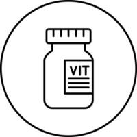 icône de vecteur de vitamines