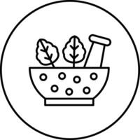icône de vecteur de traitement à base de plantes