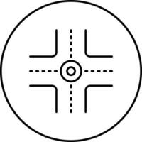 quatre façon intersection vecteur icône