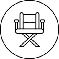 icône de vecteur de chaise directeur