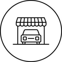 mécanicien magasin vecteur icône