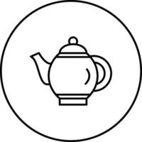 thé pot vecteur icône