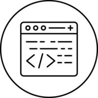 icône de vecteur de programmation