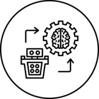 icône de vecteur d'apprentissage automatique