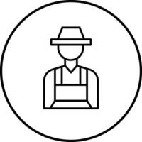 icône de vecteur d'agriculteur