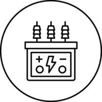 icône de vecteur de transformateur