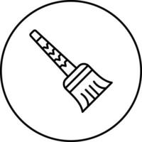 icône de vecteur de balai