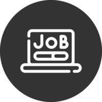 conception d'icône créative de recherche d'emploi vecteur