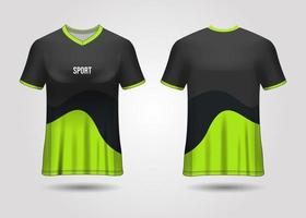 conception de t-shirt sport. maillot de course. vue avant et arrière uniforme. vecteur