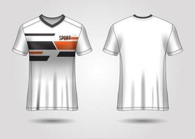 conception de t-shirt sport. maillot de course. vue avant et arrière uniforme. vecteur