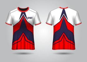 conception de t-shirt sport. maillot de course. vue avant et arrière uniforme. vecteur