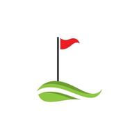 illustration de stock d'icône de vecteur de logo de golf