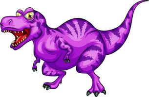 un personnage de dessin animé de dinosaure raptorex vecteur