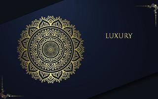 fond de mandala de luxe avec arabesque dorée Vecteur gratuit