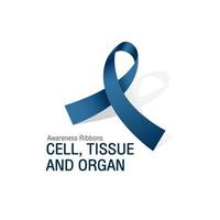 rubans de sensibilisation aux jeans bleus du vecteur du cancer des cellules, des tissus et des organes