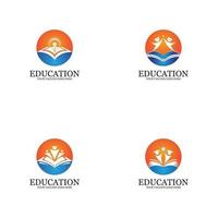 vecteur de modèle de logo de l'éducation