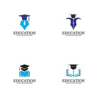 vecteur de modèle de logo de l'éducation