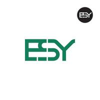 lettre esy monogramme logo conception vecteur