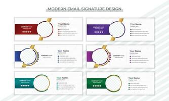 abstrait affaires email Signature conception disposition vecteur