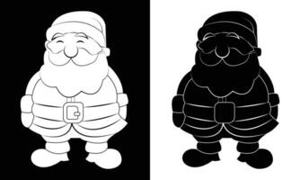 gnome Père Noël Noël graphique terrifiant agrafe art conception.santa Noël conception. vecteur