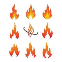 images de logo de feu vecteur